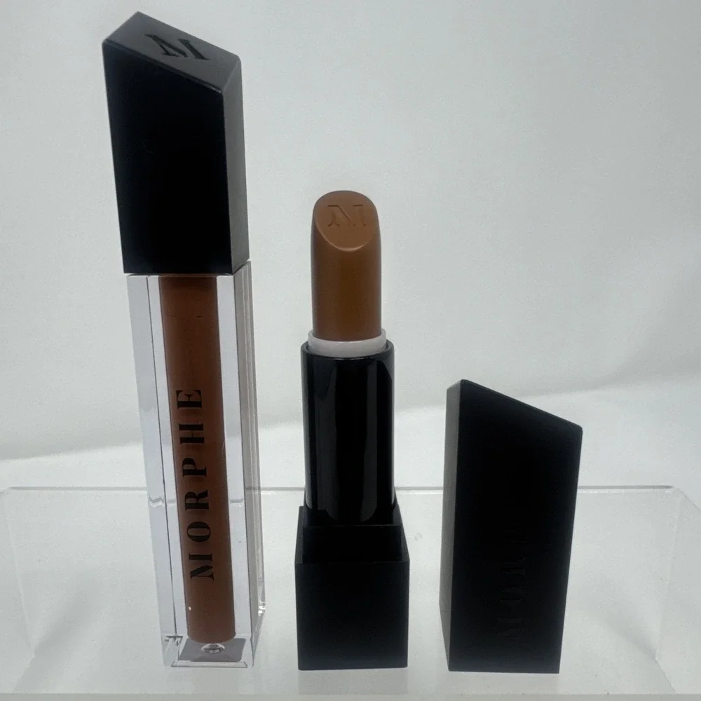 Morphe Matte Lipstick & Gloss Sweet‎ Tea Nude Beige Lip Color Makeup Beauty New